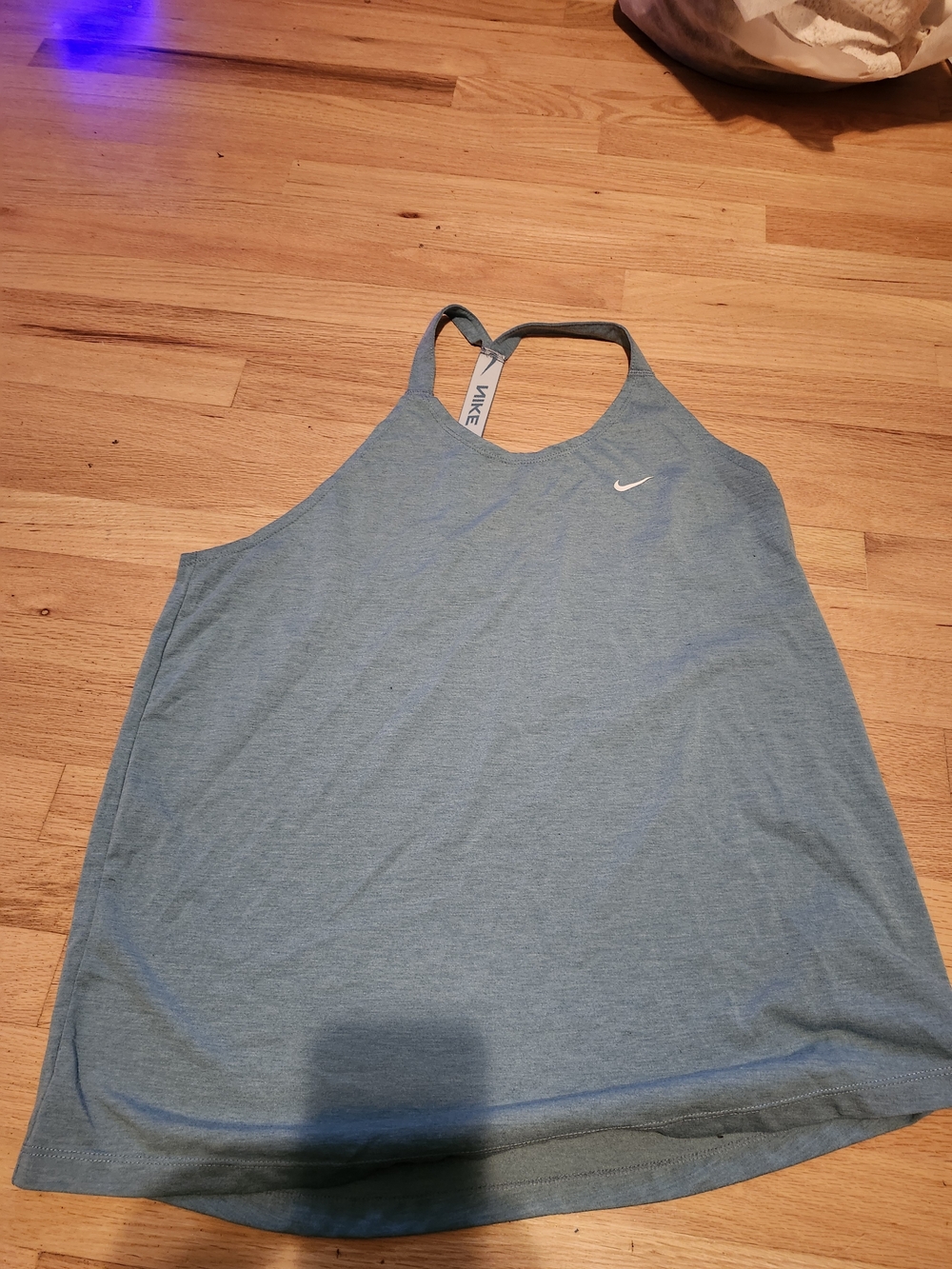 Nike Racerback Tank Top in Light Blue